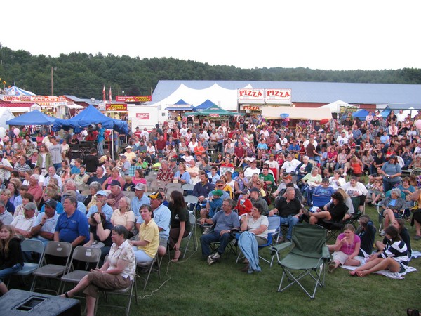 looking out over the crowd